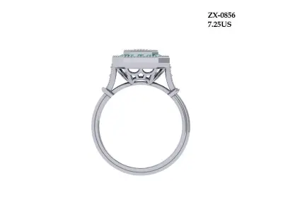 Art Deco Ring 3D print model 33