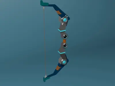 SCI-FI anime bow  Free low-poly 3D model