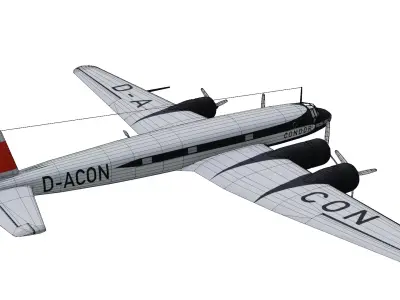 Focke-Wulf Fw 200 Condor Low-poly 3D model