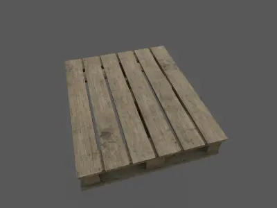 Pallets wooden pallet Low-poly 3D model