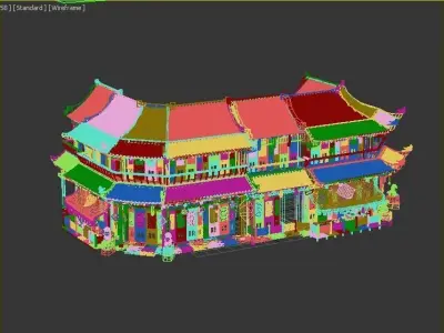 Ancient buildings Chinese ancient architecture 3D model