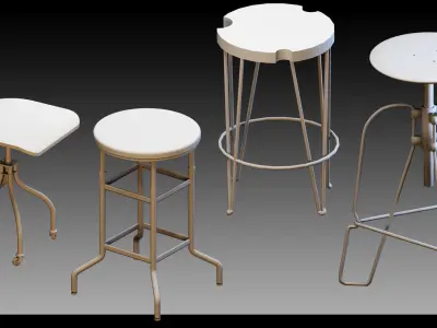 55 Interior Objects- Vol 05- High detail 3d models 3D model