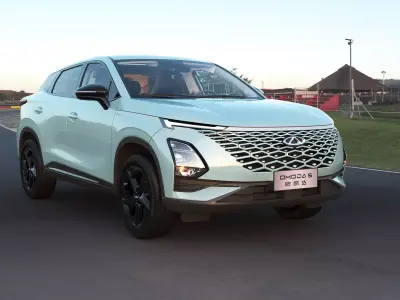 2023 CHERY OMODA 5 with lowpoly interior Low-poly 3D model