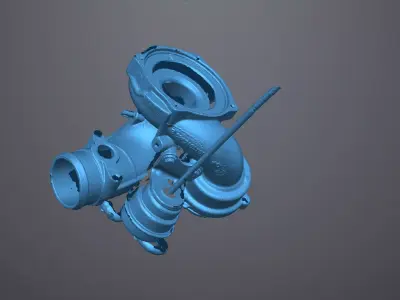 K04 turbo Golf R 2010 3d scan Low-poly 3D model