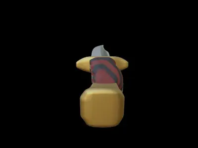 Hunting Knife Muella Bowe Low-poly 3D model