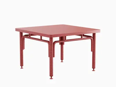 Metallic Table 03 Low-poly 3D model