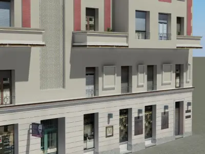 Building Low-poly 3D model shop