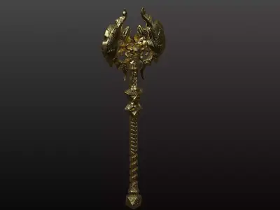 Weapon high poly 3D print model