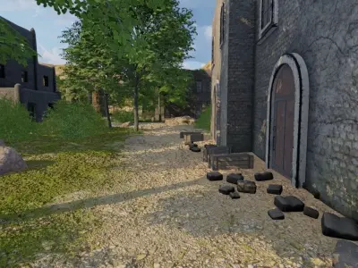 Abandoned Village Layout 3D model