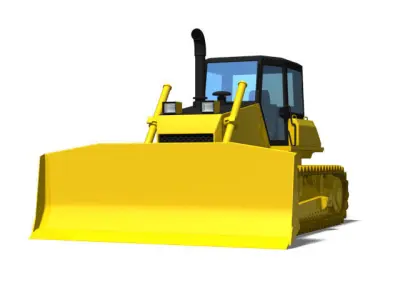 Bulldozer 3D model get