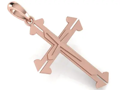 CROSS PENDANT CR128 3D print model
