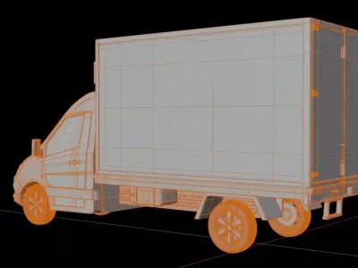 Mercedes Benz eSprinter Box Truck  3D model