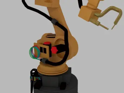 Industrial robot arm 3D model purchase