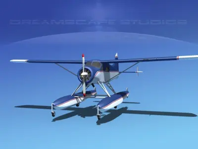 Dehavilland DHC-2 Beaver V03 3D model