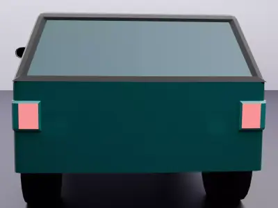 Low Poly Car - Game Ready Stylized Vehicle Low-poly 3D model