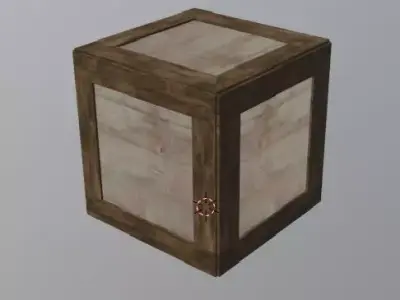 shipping box Free low-poly 3D model