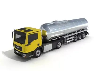 Tanker Truck 3D model