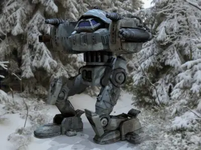 Hurricane heavy mecha 3D model