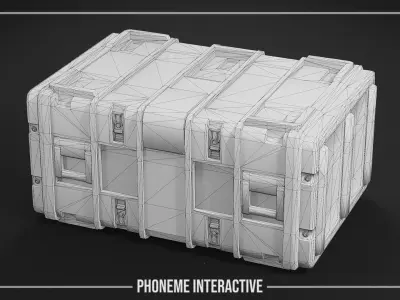 Military Case - Game Ready Tactical Crate with 4K PBR Textures Low-poly 3D model