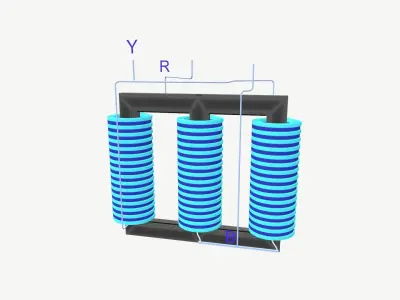 Autotransformer for VR AR Low-poly 3D model