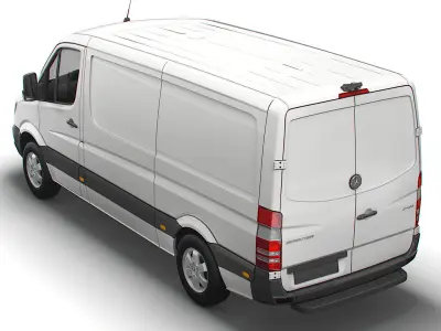 Mercedes Benz Sprinter Van L2H1 2018 3D model