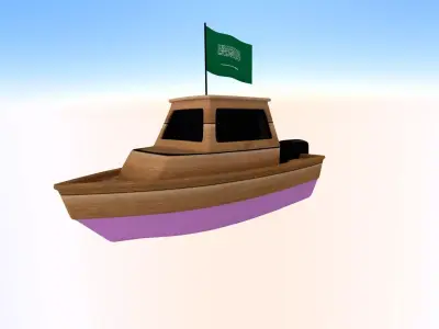 Saudi Arebia Fishing Boat 3D model
