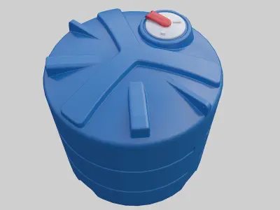 Plastic water tank 3D model purchase