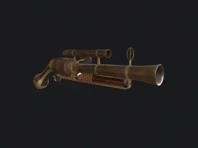 Steampunk Gun 3D model purchase