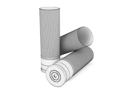 Hunting cartridge 3D model