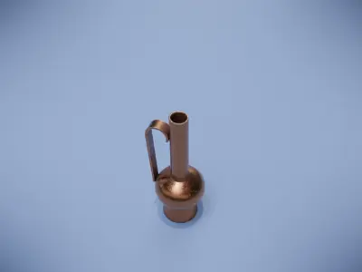Jug copper Low-poly 3D model