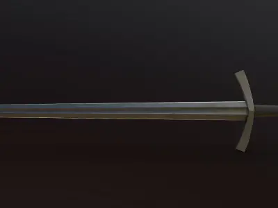 Medieval Sword Low-poly 3D model order