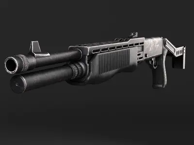 SPAS-12 shotgun 3D model purchase