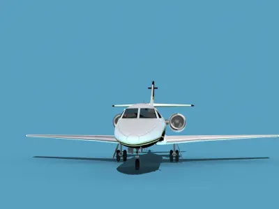 Dassault Falcon 20 V07 3D model