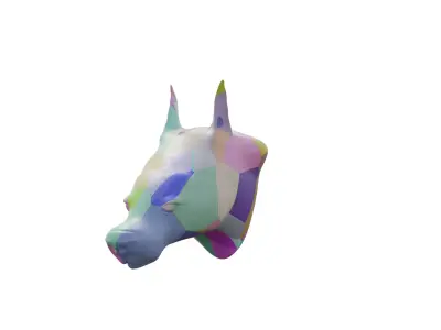 DogHead horse head 3D model