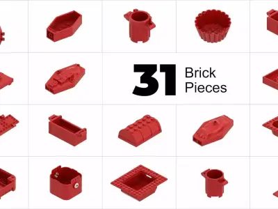 TwindBricks3D - 31 Piece Object Container Collection - Part 2 3D print model