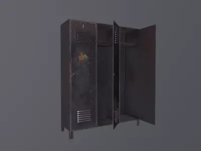 Old Industrial Props Pack Low-poly 3D model