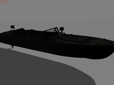 Boat PC117 Low-poly 3D model