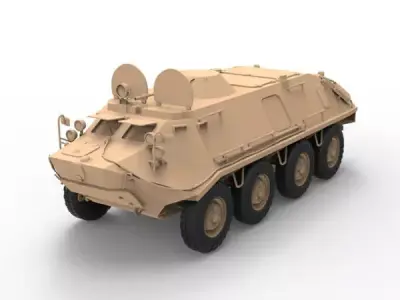 BTR 60PB Russian 3D model