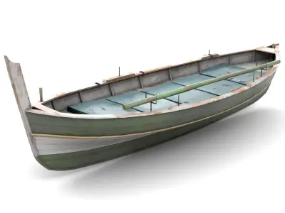 Fishing Boat 01 Low-poly 3D model