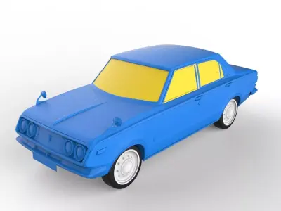Toyota Mark II 1968 Classic Car 3D print model