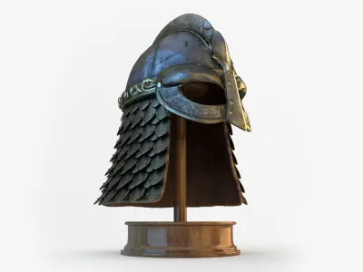 Viking Helmet 3D model 8