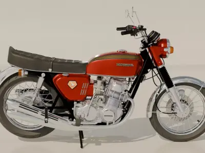 750 Honda Four K0 1970 3D model