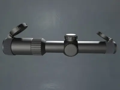 Tactical Rifle Scope 3D Model 3D model