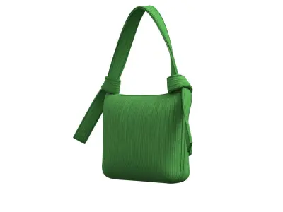 Green Cotton Flap Bag 3D model