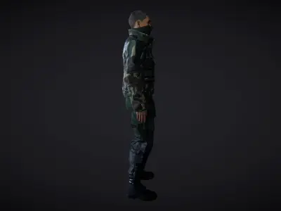 Military Stell Actor 3D model