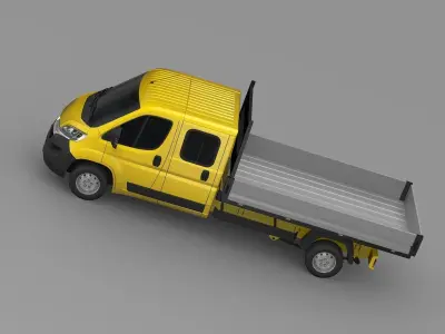Citroen Jumper Crew Cab Truck 2017 3D model