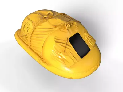 Aircraft Emergency Life Raft Free low-poly 3D model
