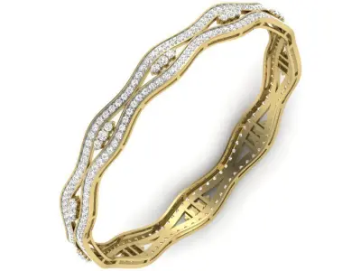 Stylish antique bracelet  3D print model