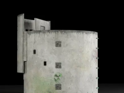 Old Castle Low-poly 3D model