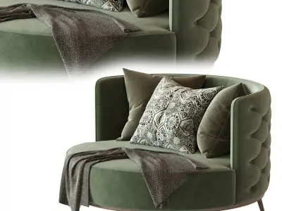 Malaquite Daybed 3D model